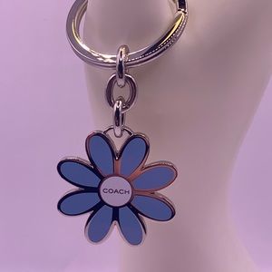 Coach Blue Daisy Keychains